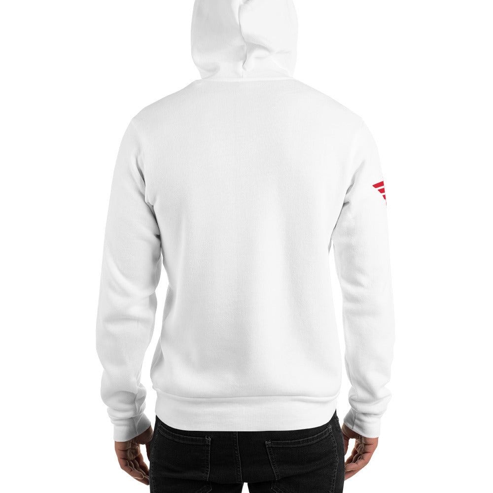 Pilot Sauce hoodie logo on sleeve